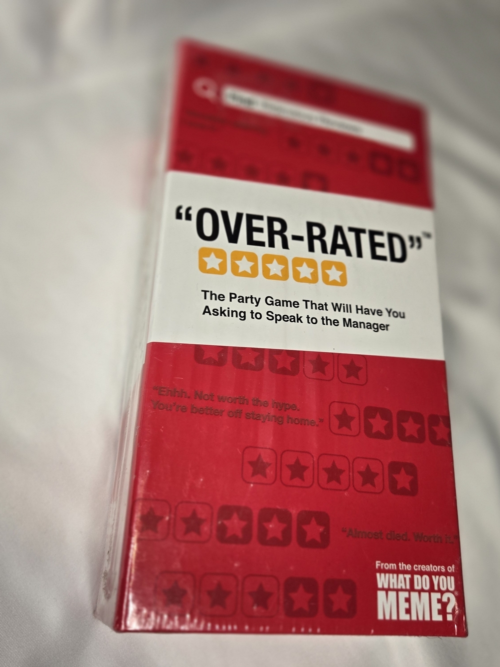 Over-Rated Party Game What Do You Meme Brand New Sealed